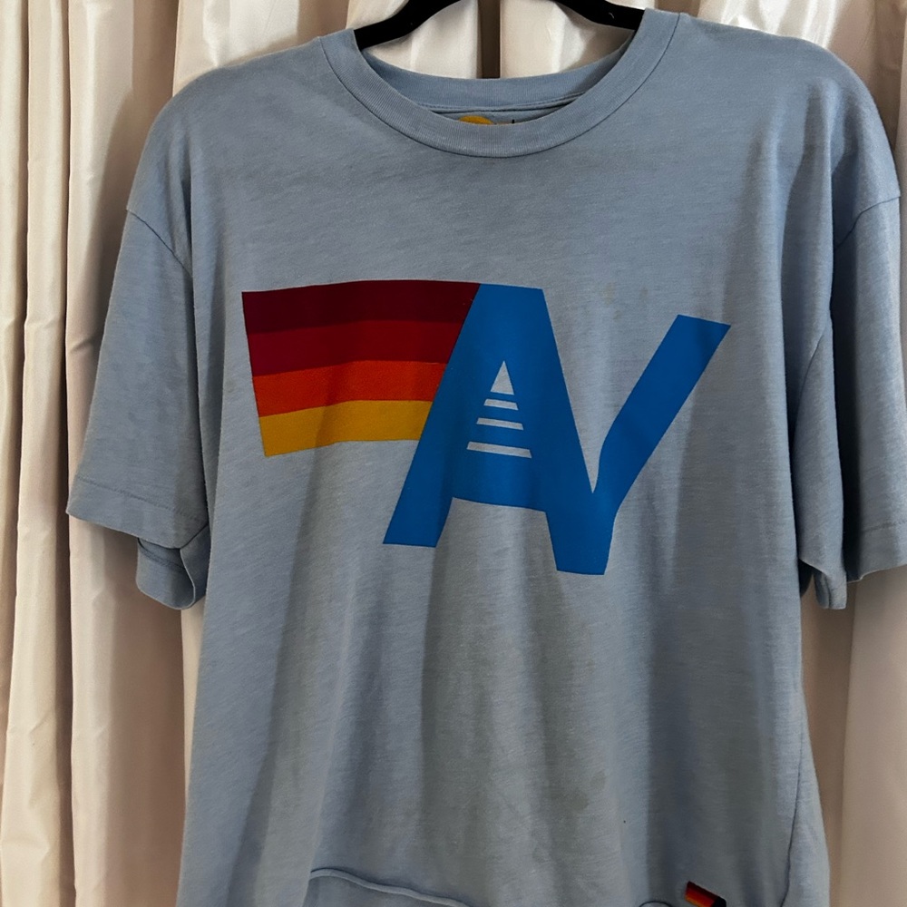 Aviator Nation Cropped Logo Tee